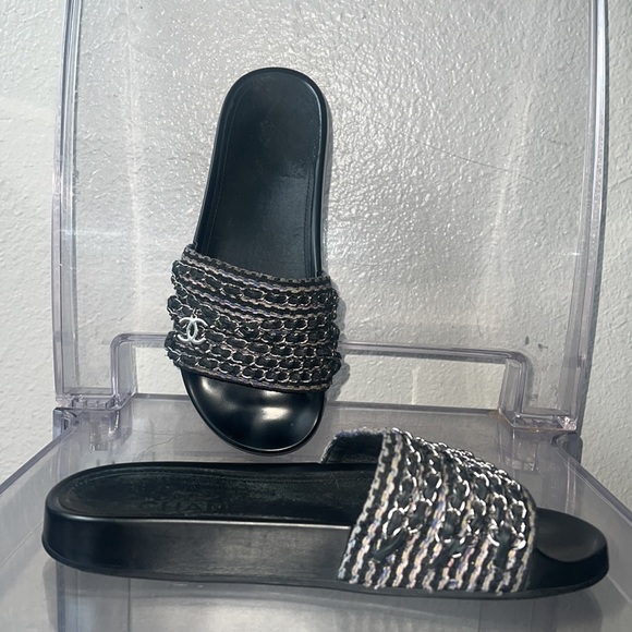 Chanel Slides Serial #G31627 size 7, Limited Edition. - Picture 7 of 15